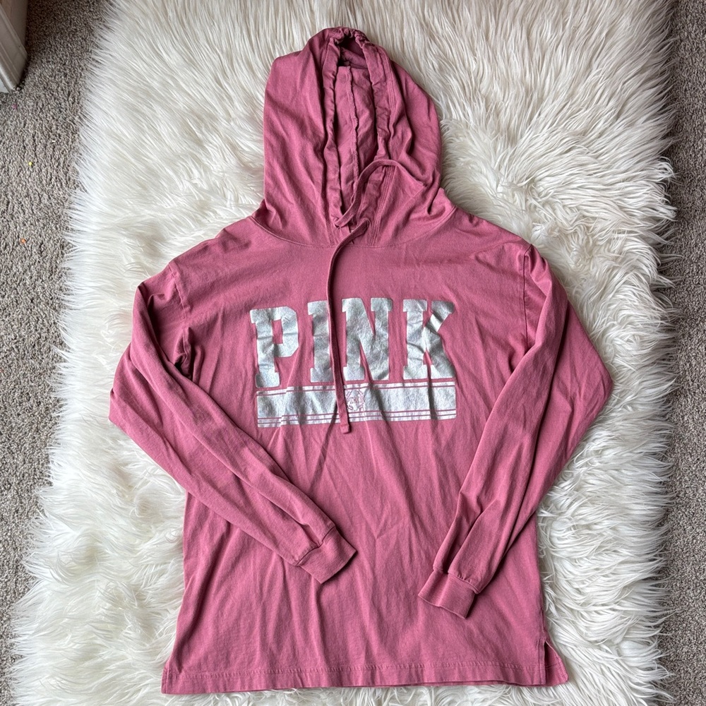 PINK light weight hoodie